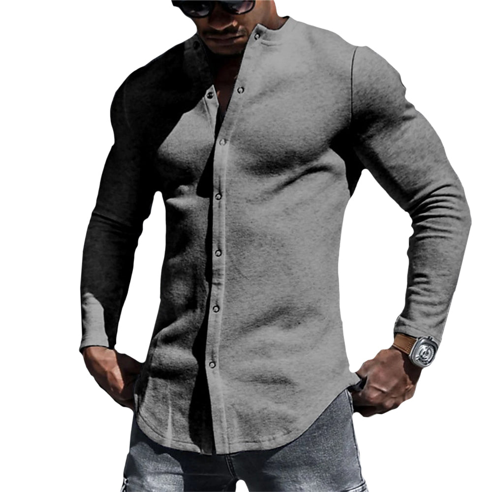 Chemise Masculine Détendue Style Casual 3