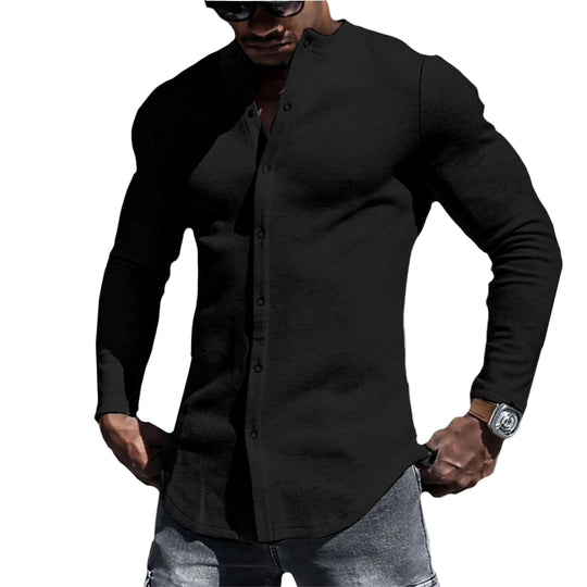 Chemise Masculine Détendue Style Casual 4