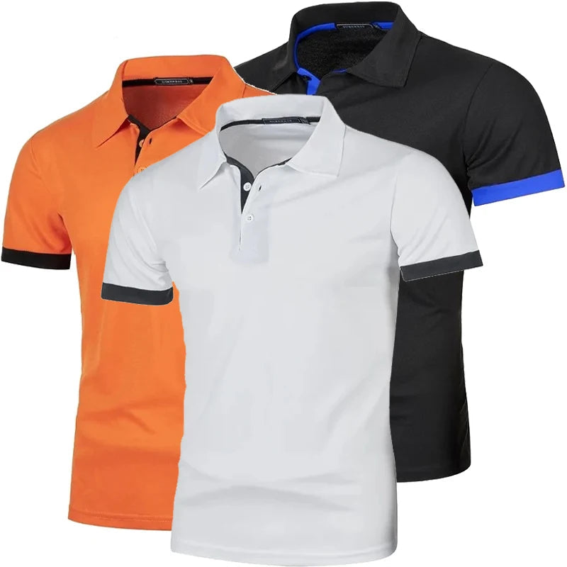 Chemise Polo Homme à Manches Courtes Style Décontracté 0