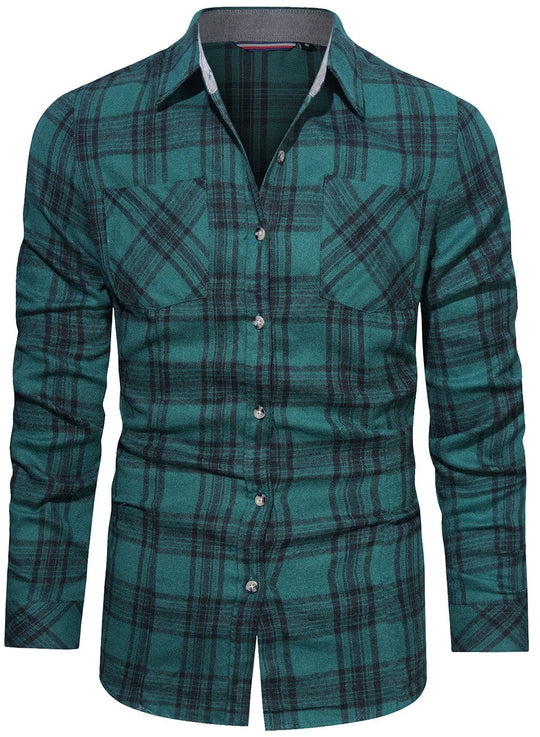 Chemise à Carreaux pour Homme en Flanelle 1