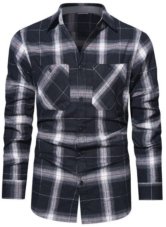 Chemise à Carreaux pour Homme en Flanelle 3