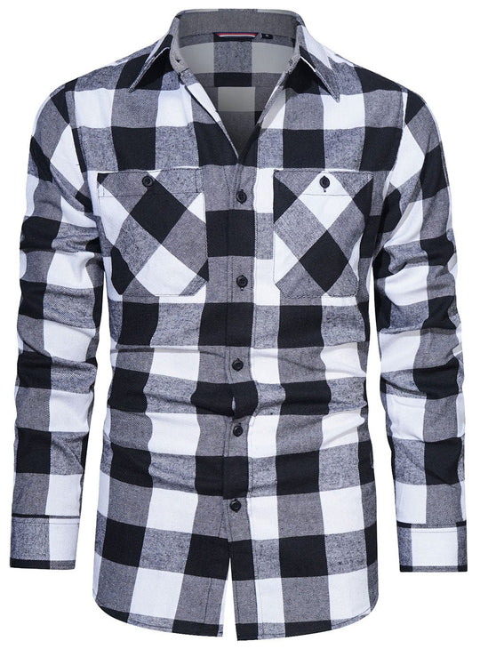 Chemise à Carreaux pour Homme en Flanelle 6