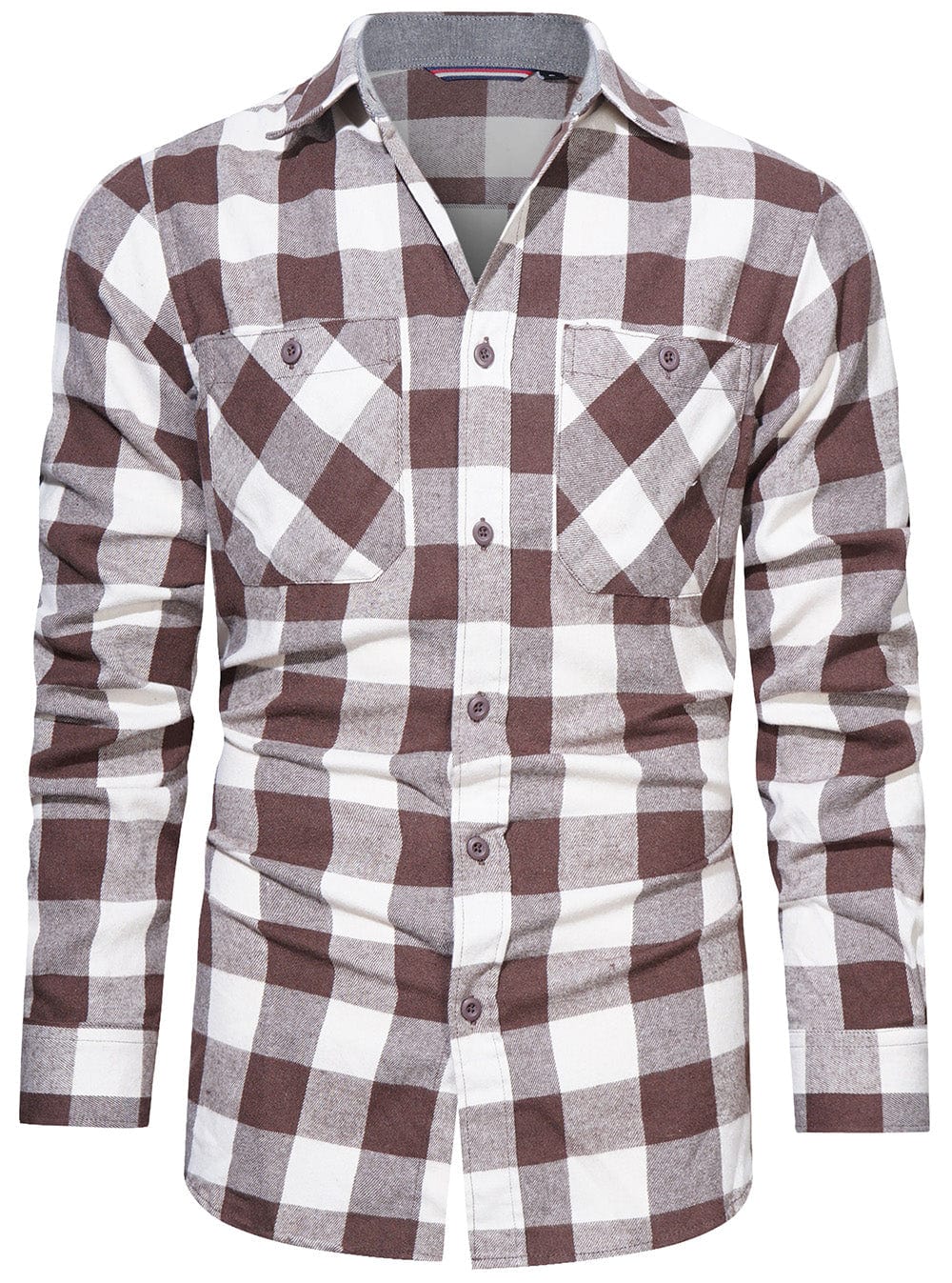 Chemise à Carreaux pour Homme en Flanelle 7