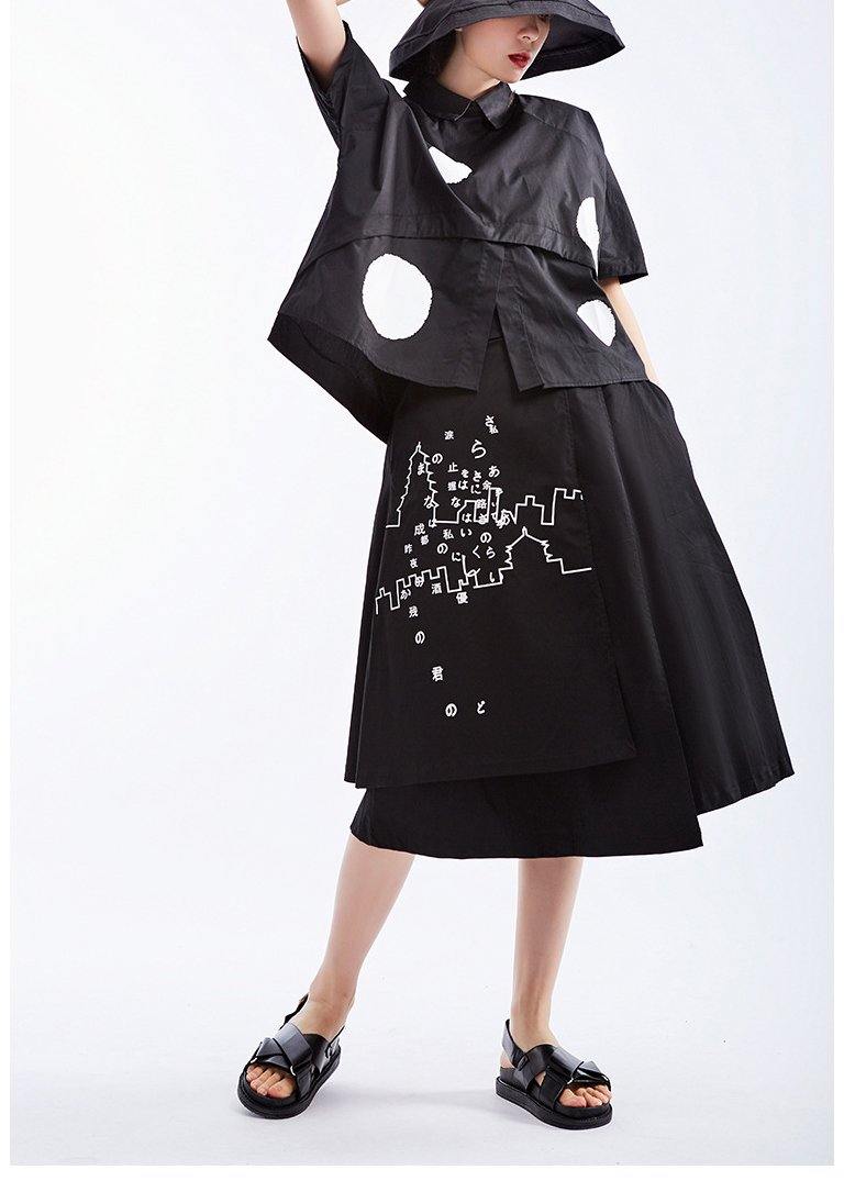 Chemise à Manches Courtes à Pois pour Femme 2