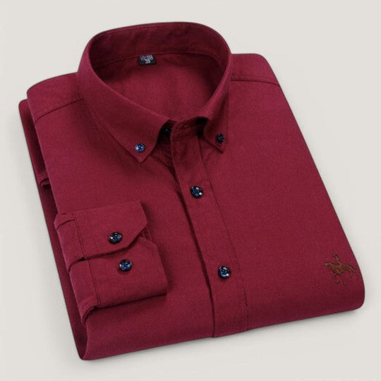 Chemise à Manches Longues pour Homme Coupe Sur Mesure en Coton 3