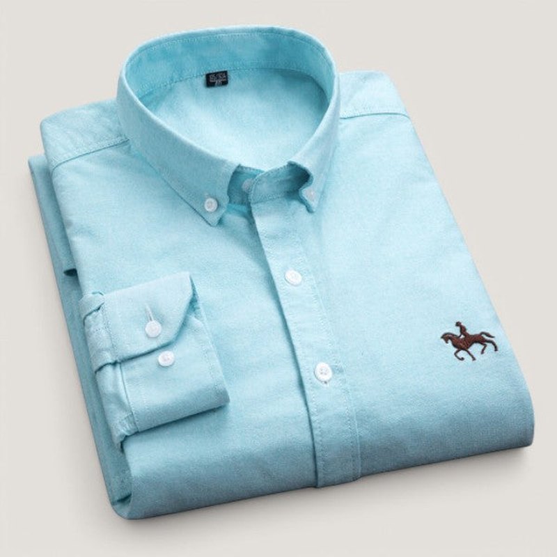 Chemise à Manches Longues pour Homme Coupe Sur Mesure en Coton 4
