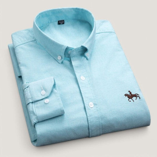 Chemise à Manches Longues pour Homme Coupe Sur Mesure en Coton 4