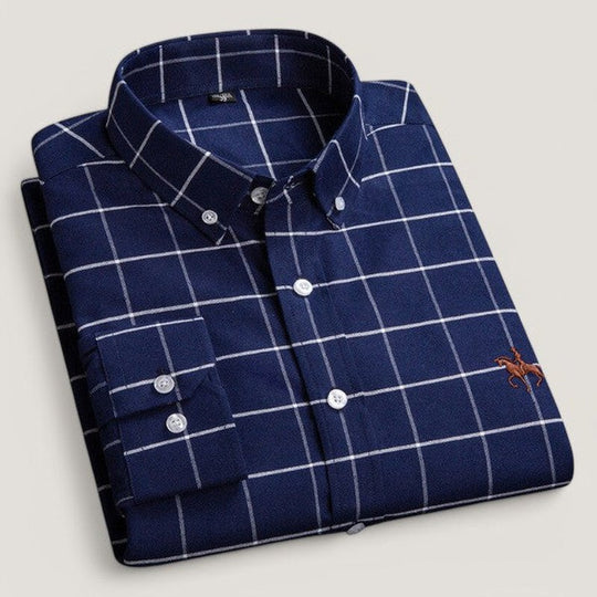 Chemise à Manches Longues pour Homme Coupe Sur Mesure en Coton 8