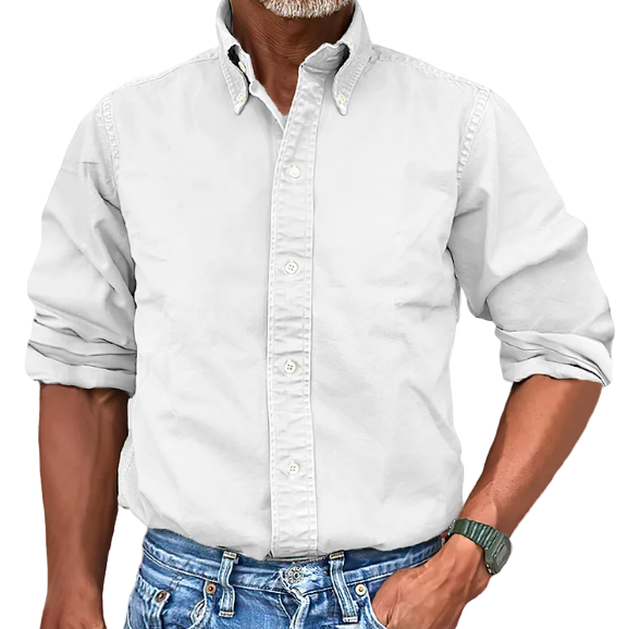 Chemise à Manches Longues pour Hommes Style Classique 0