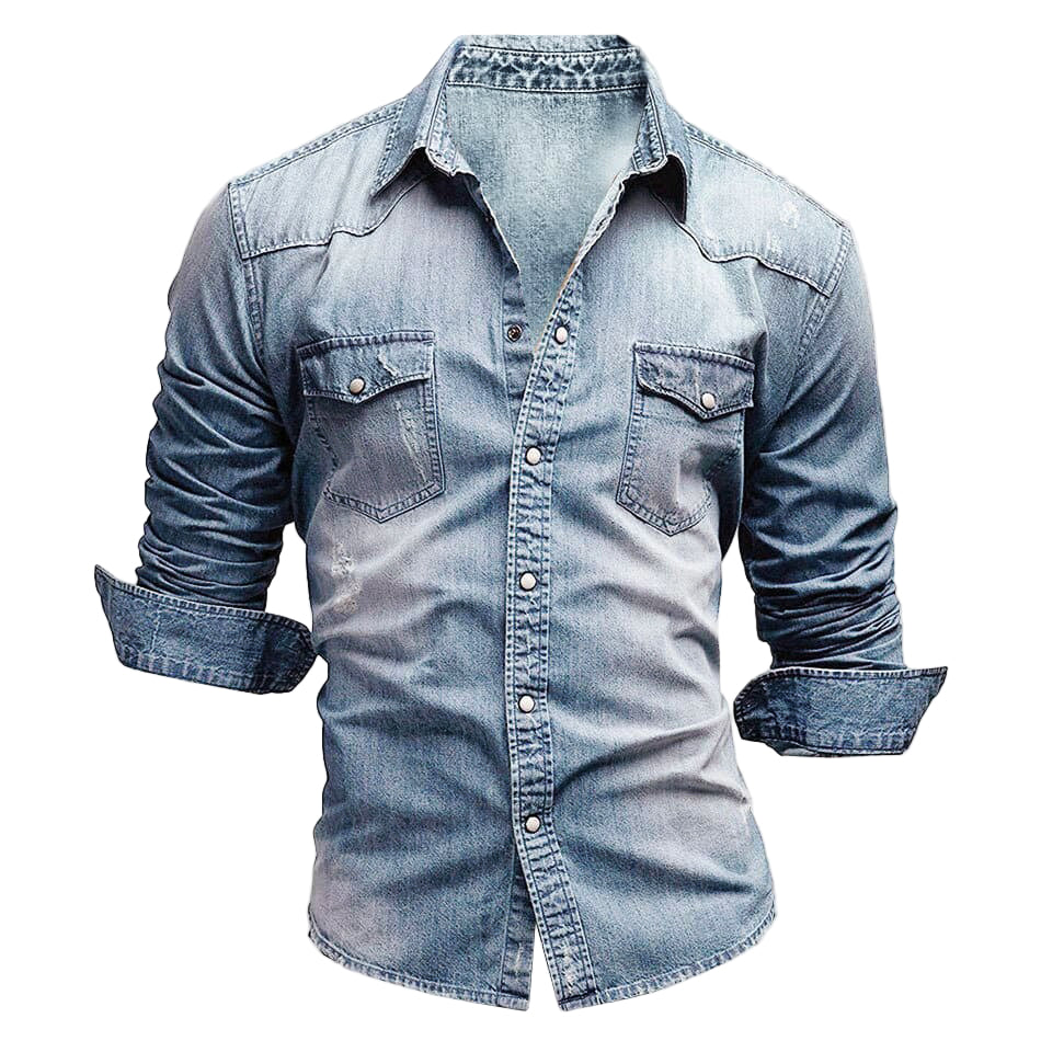 Chemise à Manches Longues pour Hommes avec Fermeture Boutonnée 0