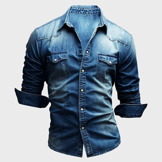 Chemise à Manches Longues pour Hommes avec Fermeture Boutonnée 3