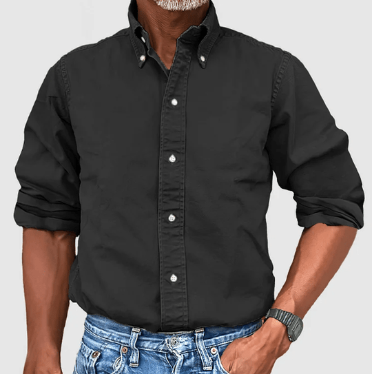 Chemise à manches longues pour homme classique 1
