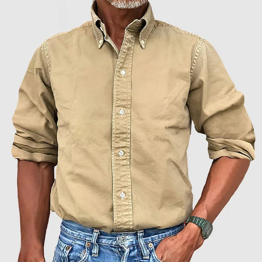 Chemise à manches longues pour homme classique 2