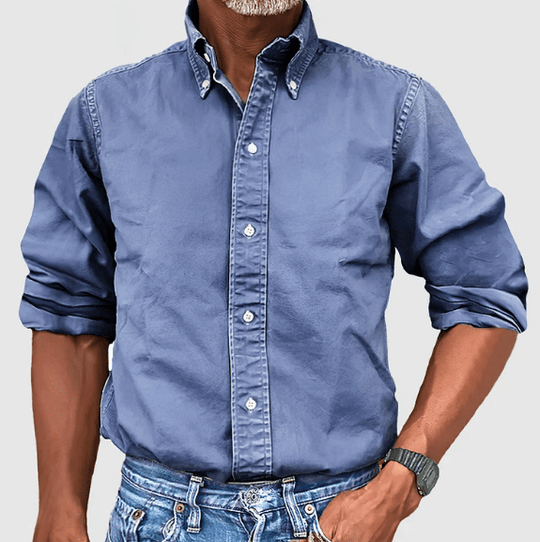 Chemise à manches longues pour homme classique 3