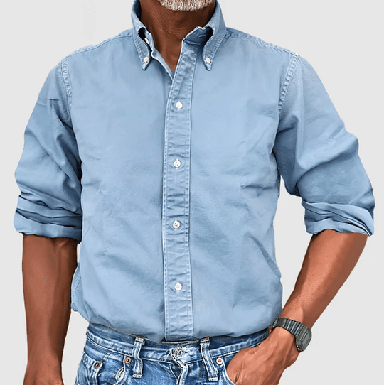 Chemise à manches longues pour homme classique 4