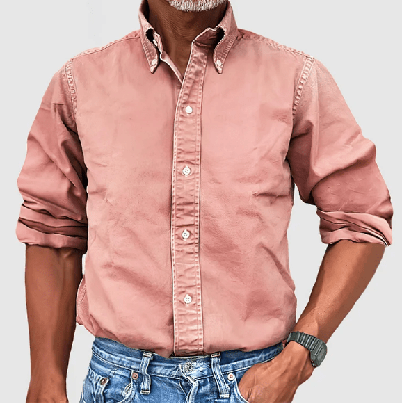 Chemise à manches longues pour homme classique 7