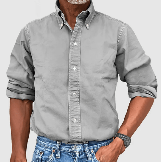 Chemise à manches longues pour homme classique 8