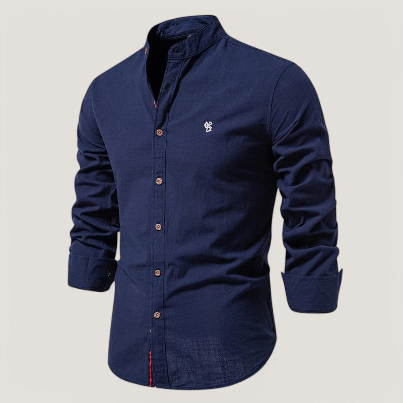 Chemise à manches longues pour homme en tissu léger 2
