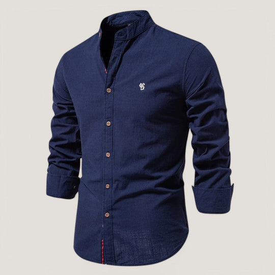 Chemise à manches longues pour homme en tissu léger 2