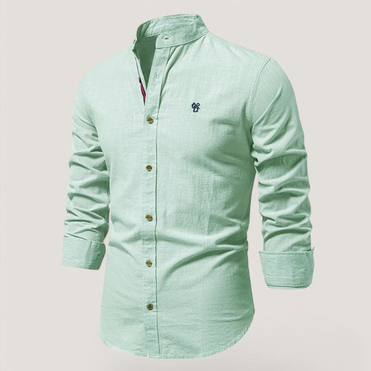 Chemise à manches longues pour homme en tissu léger 3