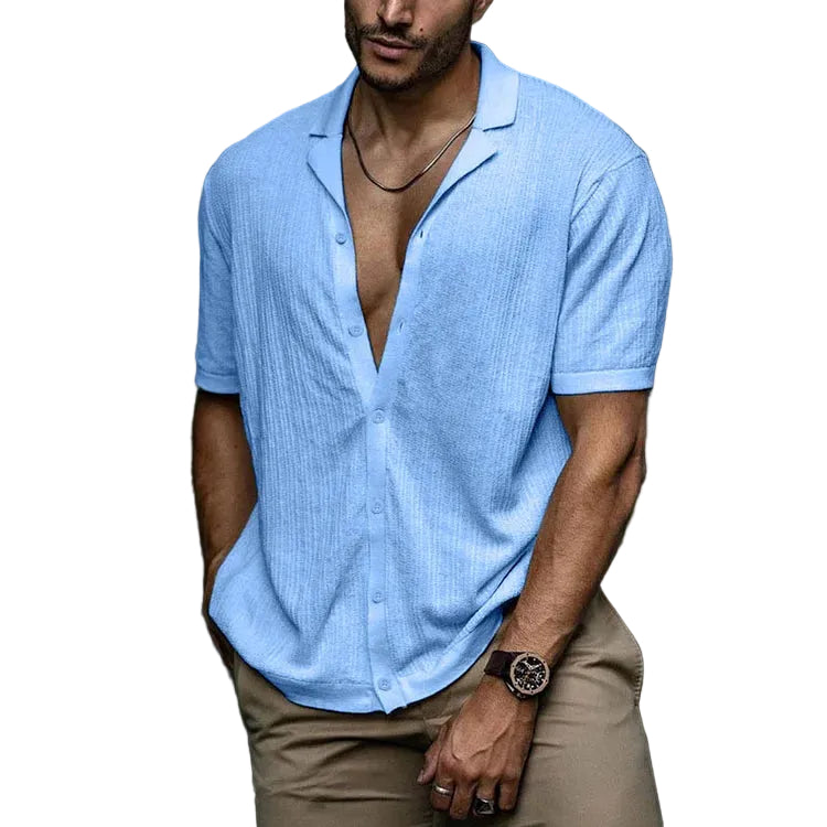 Chemise d'été à manches courtes pour homme 0