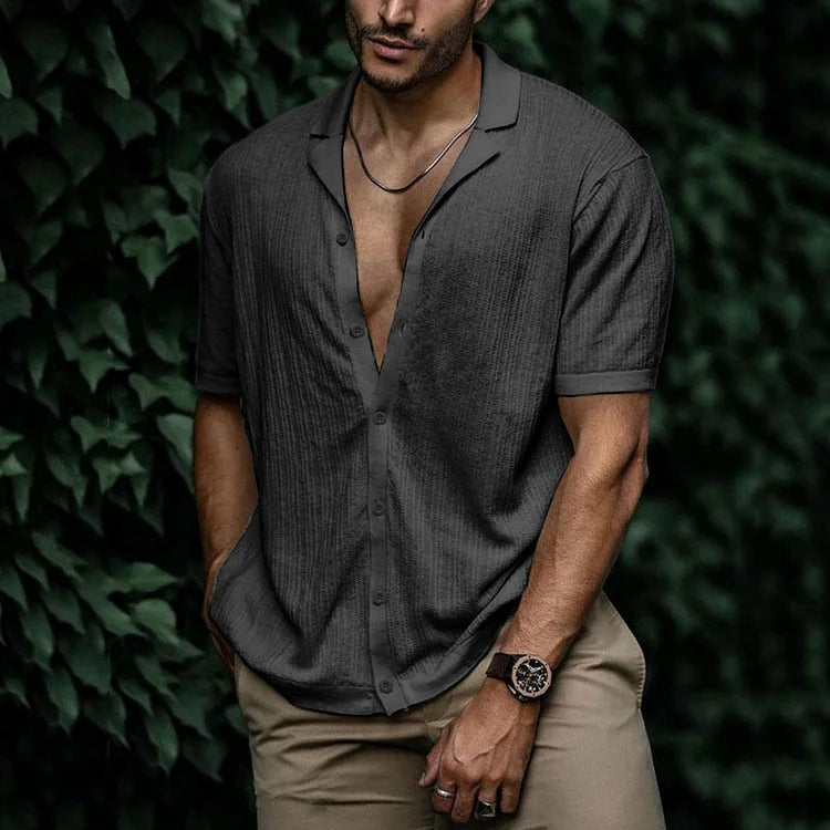 Chemise d'été à manches courtes pour homme 7