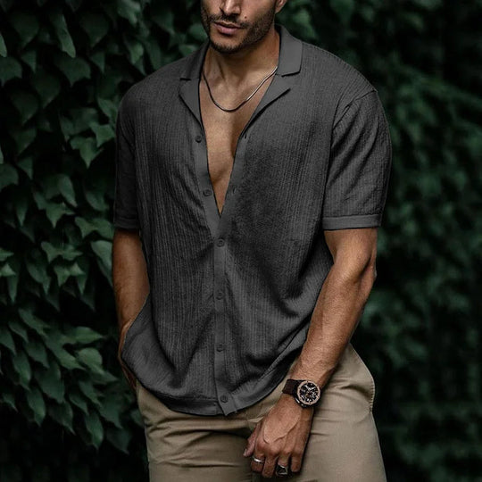 Chemise d'été à manches courtes pour homme 7