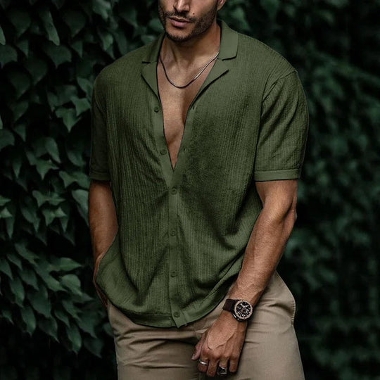 Chemise d'été à manches courtes pour homme 8