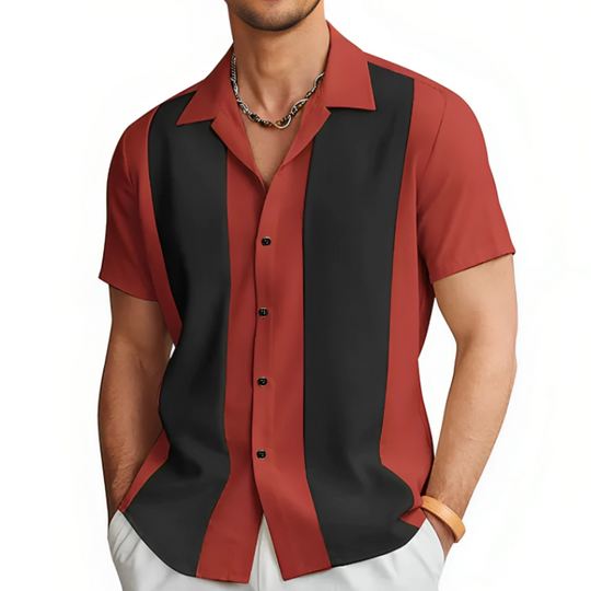 Chemise d'été décontractée pour homme en polyester léger 0