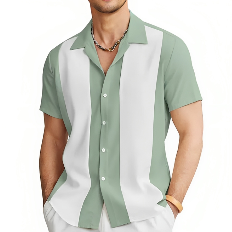 Chemise d'été décontractée pour homme en polyester léger 2