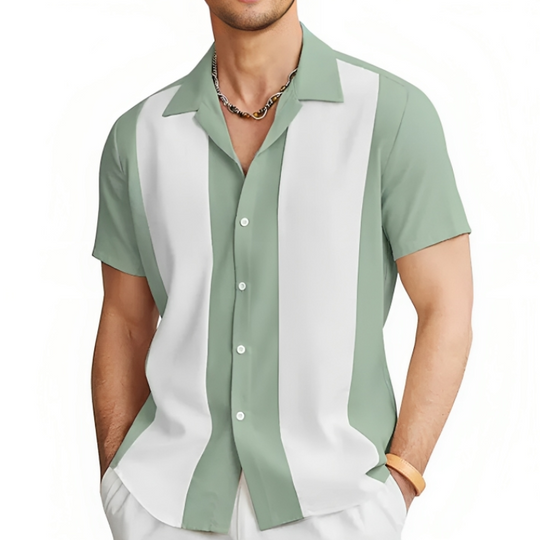 Chemise d'été décontractée pour homme en polyester léger 2