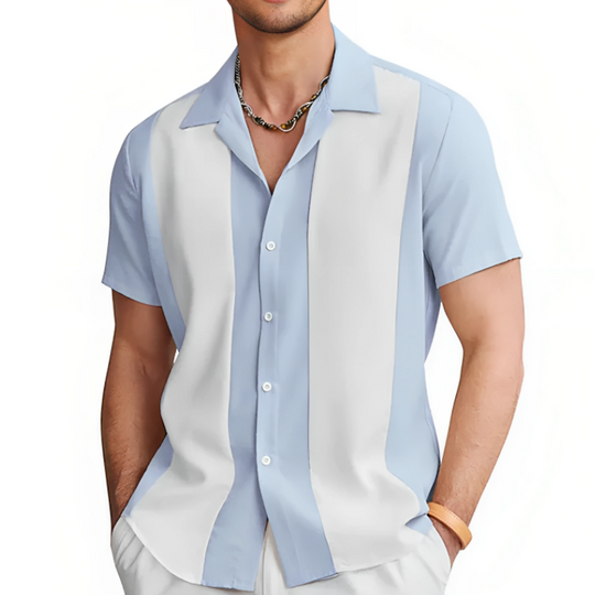 Chemise d'été décontractée pour homme en polyester léger 3