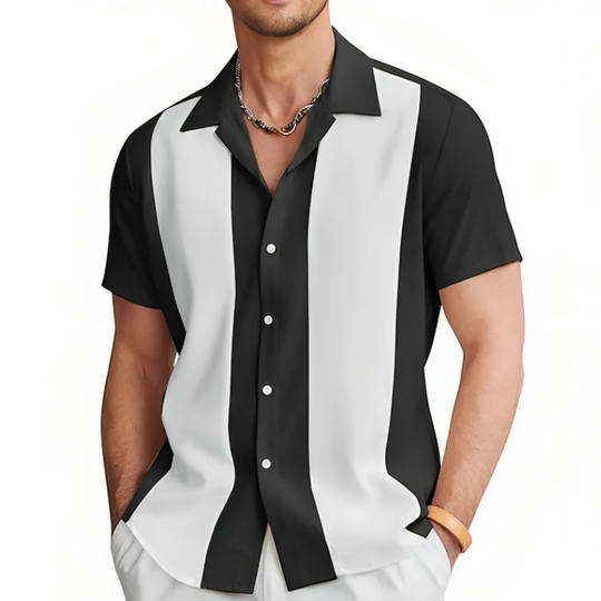 Chemise d'été décontractée pour homme en polyester léger 4