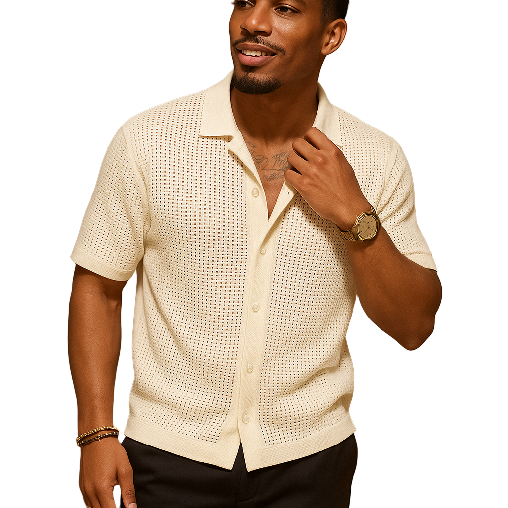 Chemise d'été pour hommes à manches courtes 0