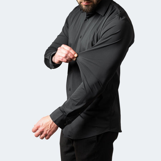 Chemise de Costume pour Hommes à Manches Longues Coupe Moderne 0