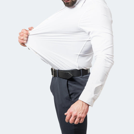 Chemise de Costume pour Hommes à Manches Longues Coupe Moderne 2