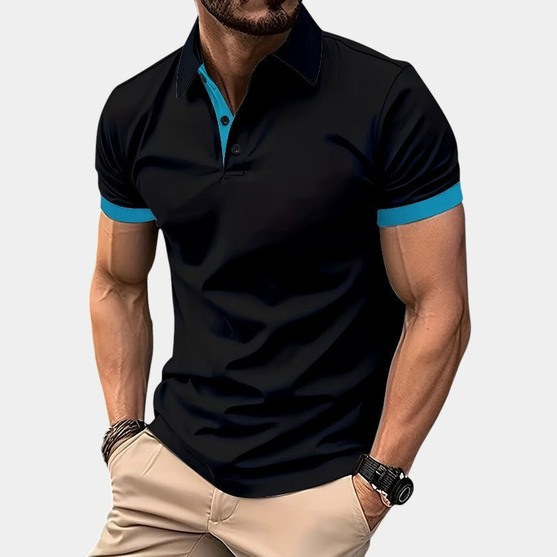 Chemise de Golf Ajustée Homme Polyester Respirant 4