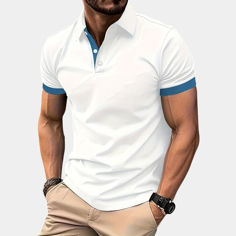 Chemise de Golf Ajustée Homme Polyester Respirant 5