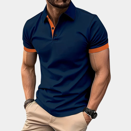 Chemise de Golf Ajustée Homme Polyester Respirant 6