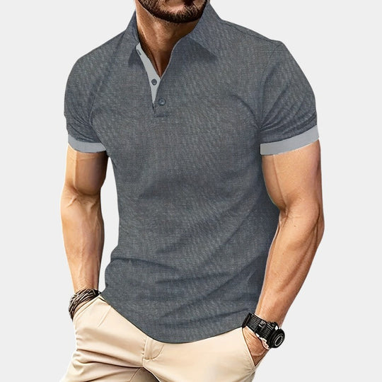 Chemise de Golf Ajustée Homme Polyester Respirant 7