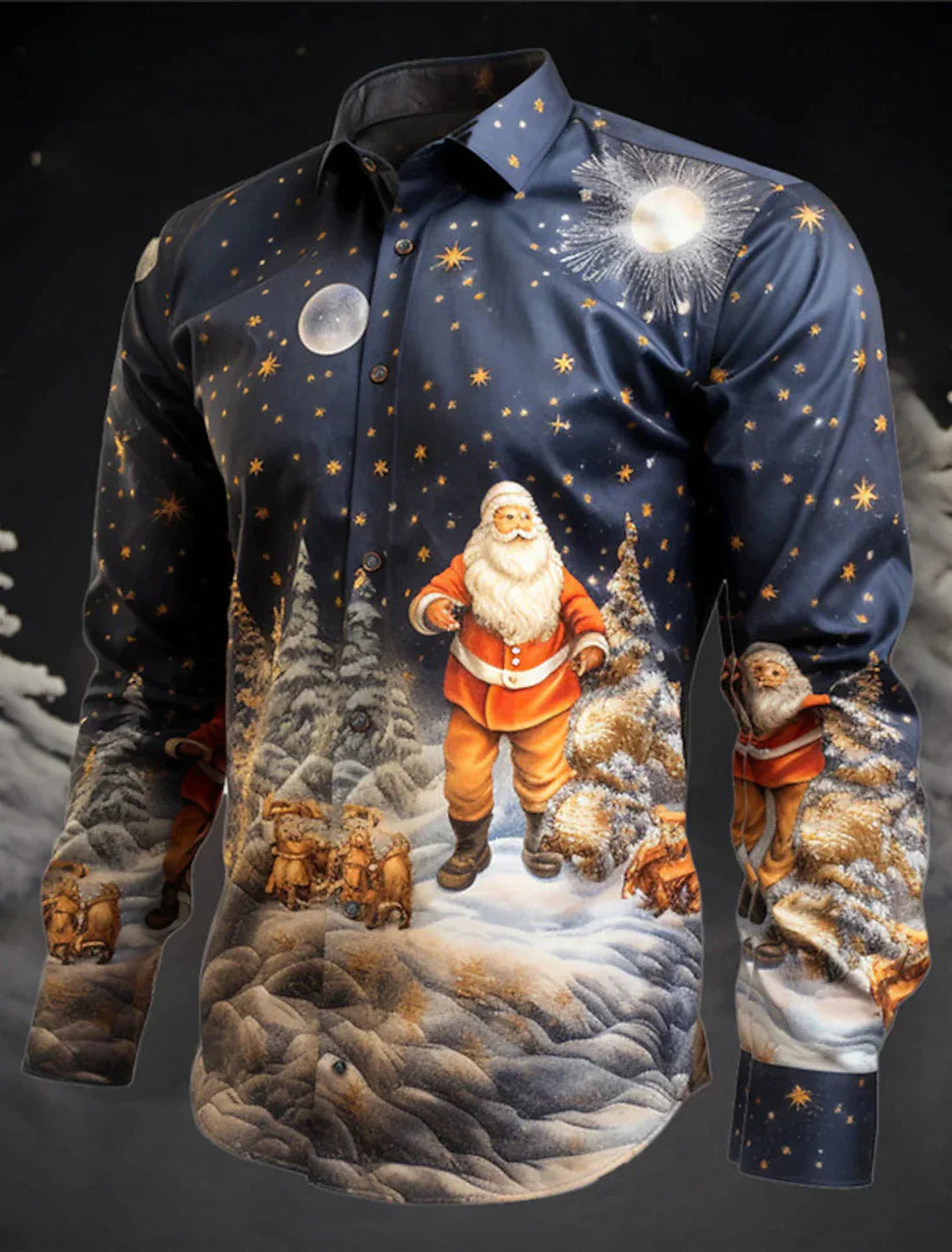 Chemise de Noël pour Homme Style Moderne 1