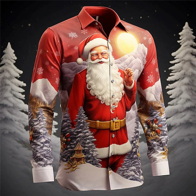 Chemise de Noël pour Homme Style Moderne 2