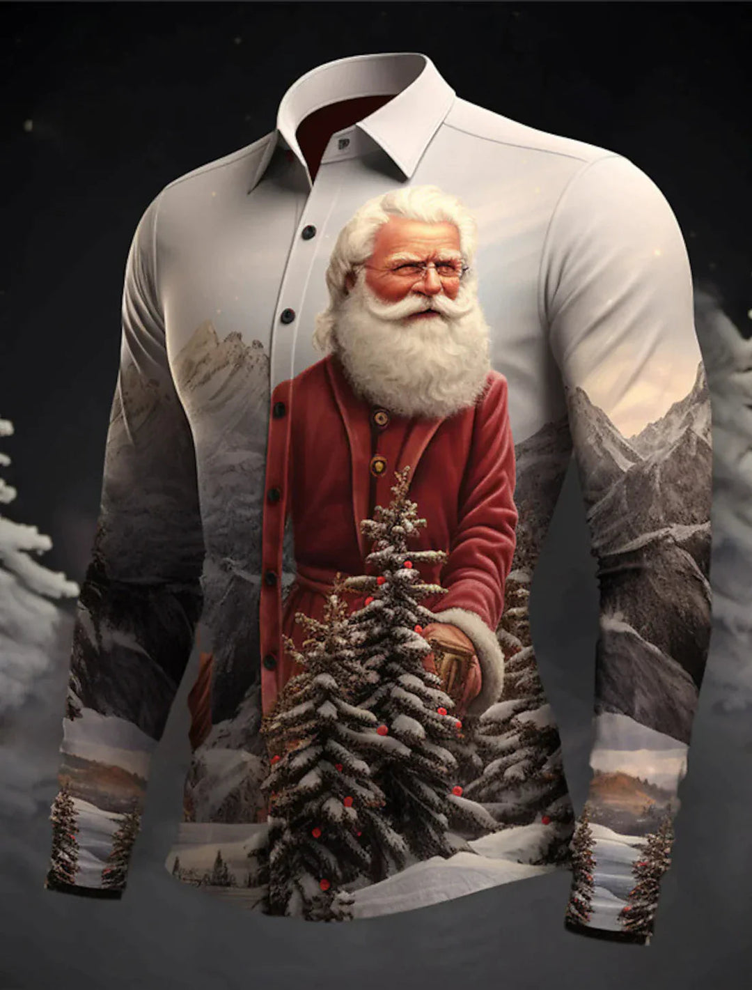 Chemise de Noël pour Homme Style Moderne 3