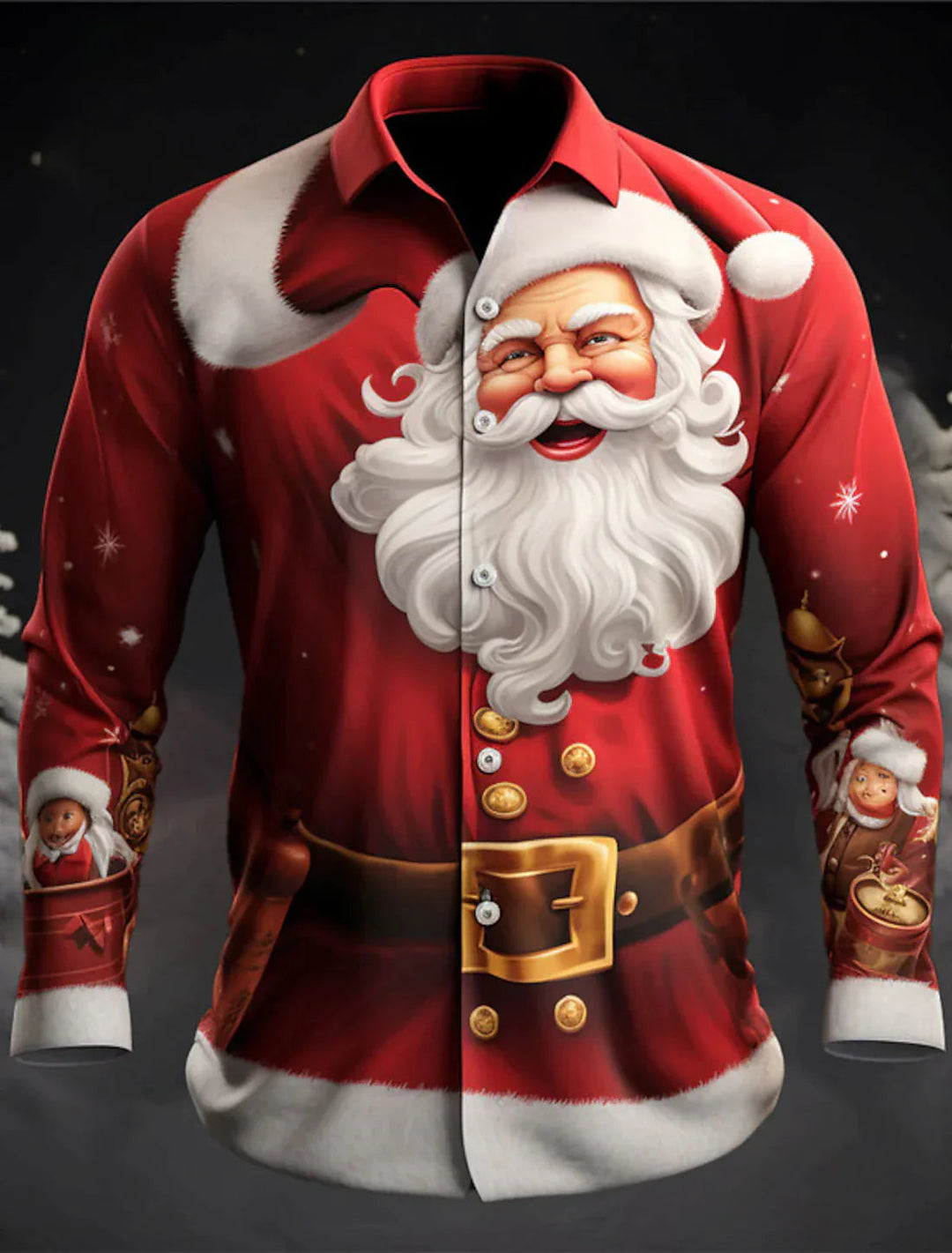 Chemise de Noël pour Homme Style Moderne 4