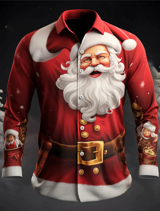 Chemise de Noël pour Homme Style Moderne 4