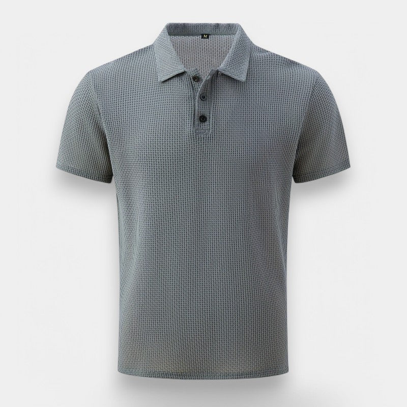 Chemise de golf homme à manches courtes en nylon respirant 1