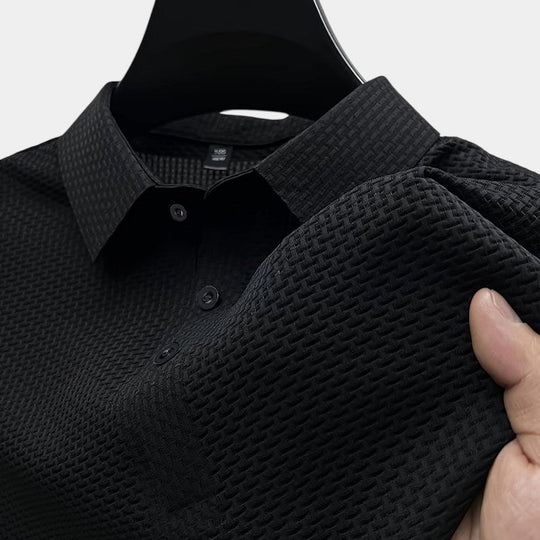 Chemise de golf homme à manches courtes en nylon respirant 3