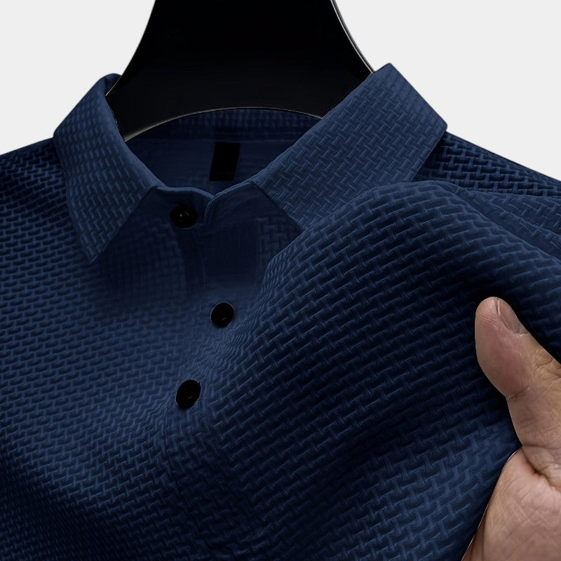 Chemise de golf homme à manches courtes en nylon respirant 4