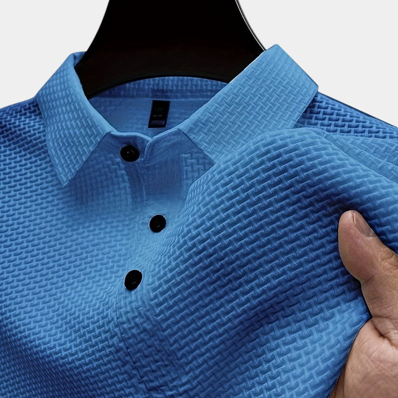Chemise de golf homme à manches courtes en nylon respirant 7