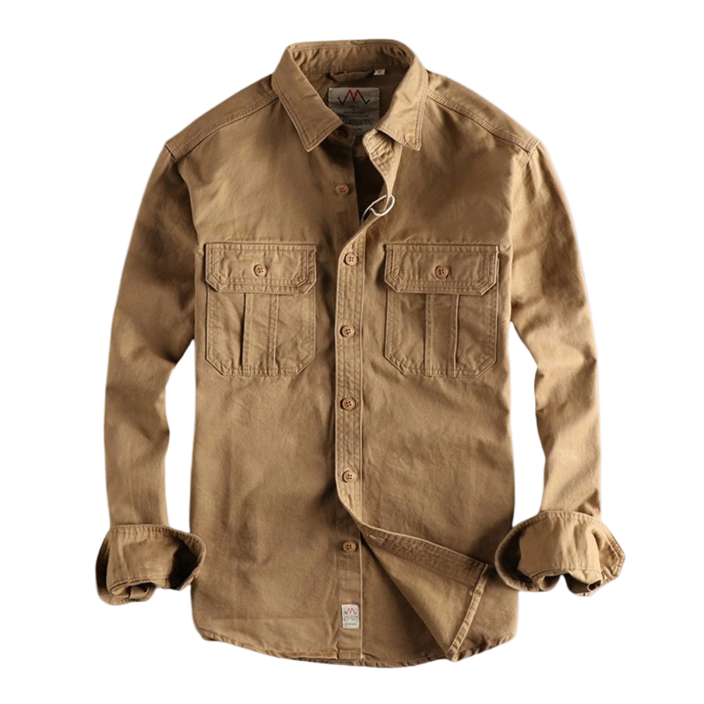 Chemise décontractée à manches longues pour homme 0